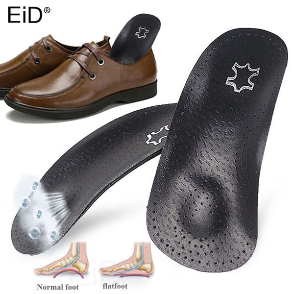 

leather ortcs insole foot care for flat foot arch support 25mm orthopedic silicone half insoles for men and women shoe pad, Black
