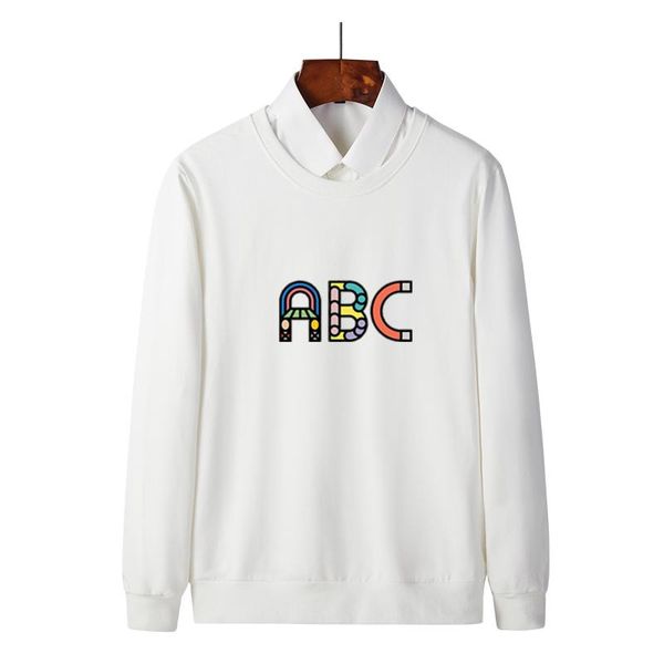 

оптовых женщины людей толстовка весна осень повседневных мужчины пуловер свитер с мило письмом печати моды длинных рукава hoodie размер m-3x, Black