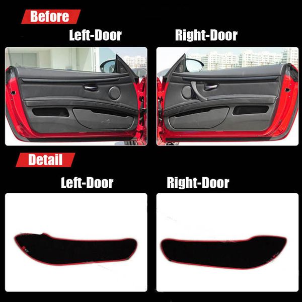 

4pcs fabric door protection mats anti-kick decorative pads for m3 2009-2013