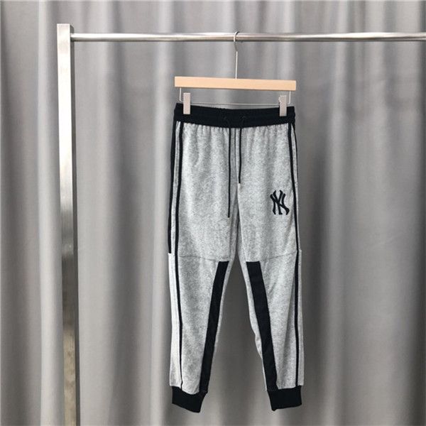 

19aw luxurious italy brands design gc x ny long pants terry trousers all-match fashion hip-hop high streetwear cool sports trousers, Black;green