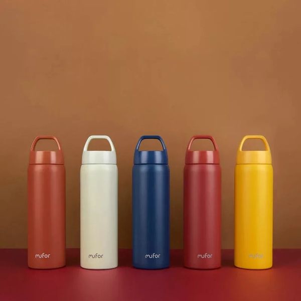 

mufor 480ml water bottle portable vacuum cup insulated drinking cup outdoor travel from mijia youpin - blue