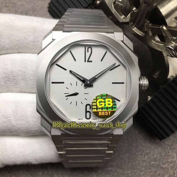 

gb v2 версия octo finissimo 103011 белый циферблат miyota 9015 pearl tuo автоматические сапфировые мужские часы стальной корпус стальной бра, Slivery;brown