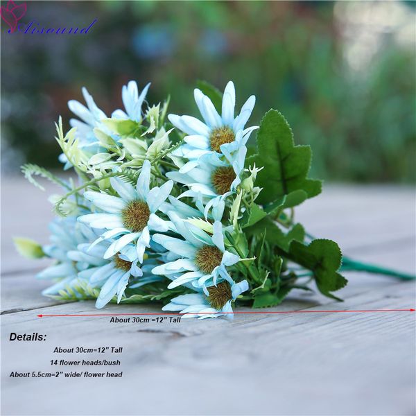

1 bush artificial silk daisy flower wedding valentine's day party home decoration accessories wedding table decorative flowers