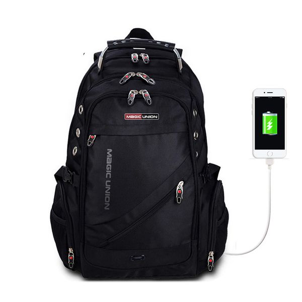 

bajiawei children school bags boy backpacks brand design teenagers students travel usb charging waterproof schoolbag y190601