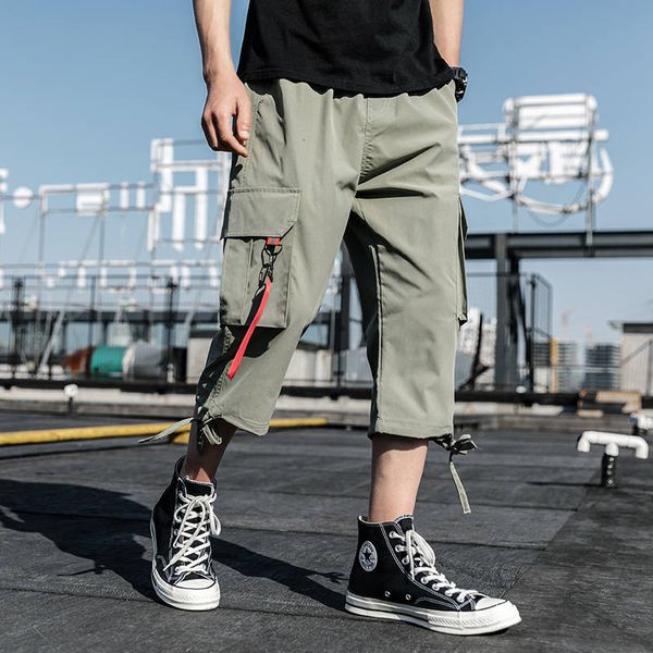 

5xl ankle-length cargo pants men streetwear black hip hop pants streetwear men clothes 2019 new cargo joggers casual