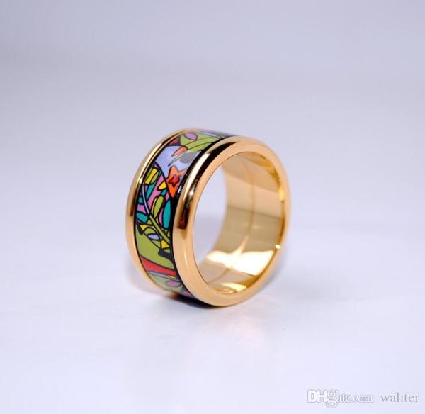

dream garden series rings 18k gold-plated enamel rings ring for women band rings for gift, Silver