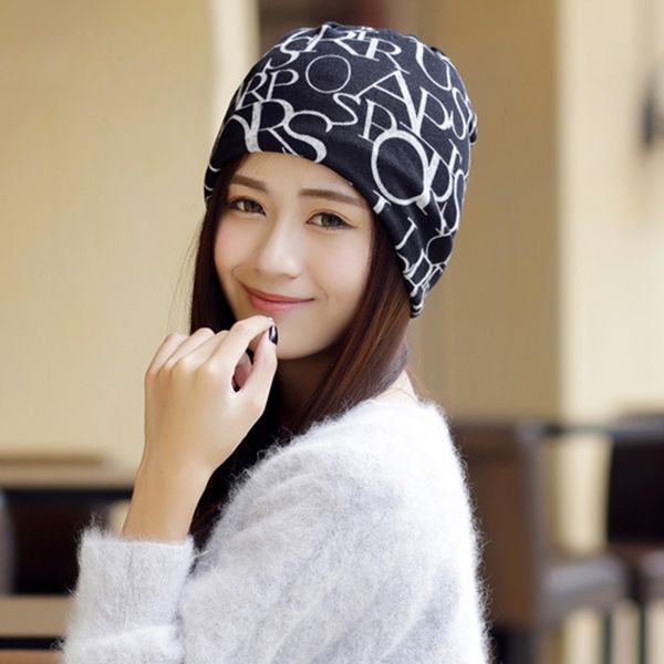 

1pcs korean knitted cap scarf & winter hats for women letter beanies women warm hip-skullies girls gorros beanies hats