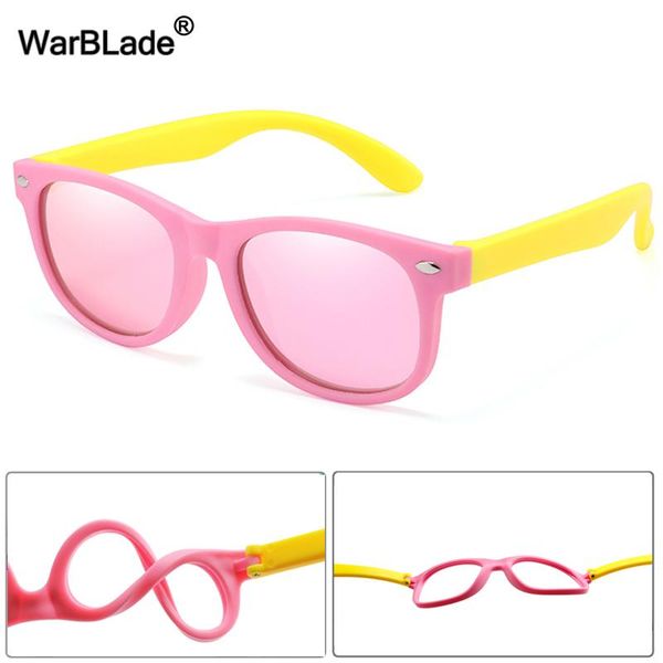 

warblade new polarized kids sunglasses fashion boys girls children sun glasses silicone uv400 eyewear baby shades oculos de sol xlykm, Blue