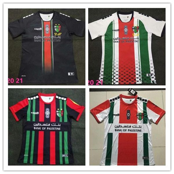 

2020-2021 palestine soccer jersey home black white custom name number football shirt ing, Black;yellow