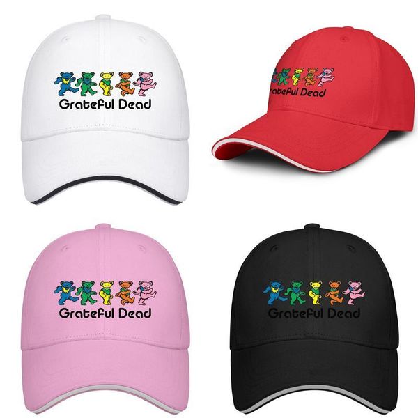 

grateful dead five dancing bears fashion baseball sandwich hat fit unique truck driver cap and company posters one bear grateful, Blue;gray