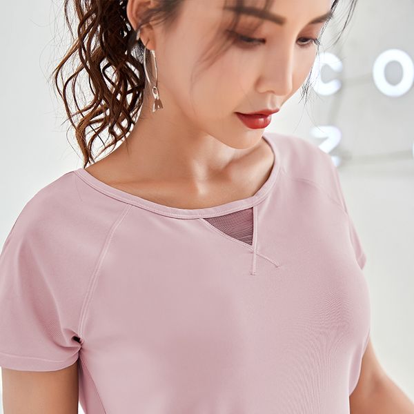 

йога рубашки потерять для фитнес-зал работает quickdry танцы топ женские летние футболки с короткими рукавами спортивной