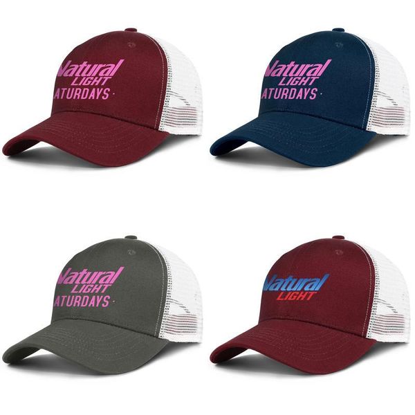 

natural light beer brewed in america since 1977 adjustable trucker cap cricket custom fashion baseball hat, Blue;gray