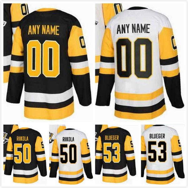

juuso riikola jersey 50 tanner pearson 14 garrett wilson 10 nick bjugstad 27 teddy blueger 53 hockey jerseys 2019 pittsburgh penguins s-3xl, Black;red