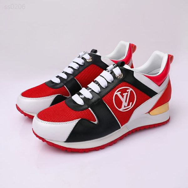 

2020 new air european and american sports shoes leather casual shoes flat running shoes comfortable round head layer leather, Black