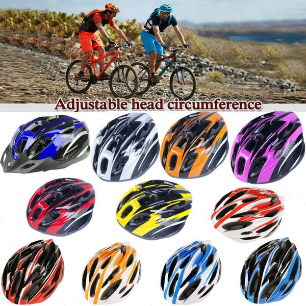

bicycle helmet mountain bike cycling adjustable safety helmet bicycle riding, Black
