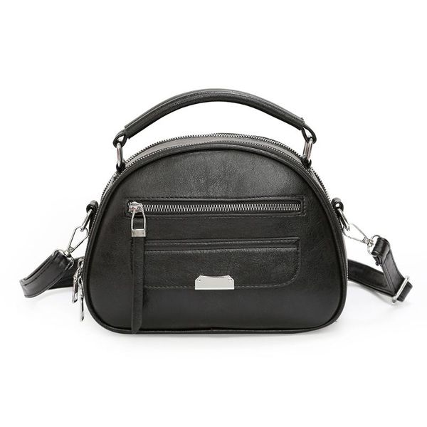 

classic chic women shoulder crossbody bag leather pure shell shape messenger solid color shopping female creative bags