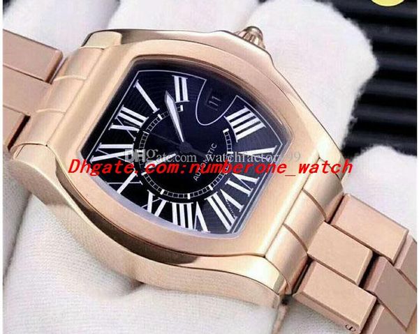 

luxury watch roadster de import 2824 automatic tonneau mens watch 316l stainless steel sapphire crystal men's watches, Slivery;brown