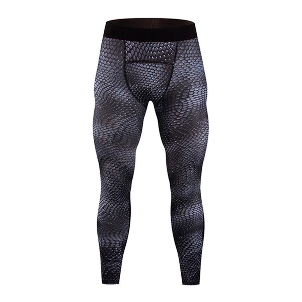 

men's compression leggings gym training workout pants athletic muay thai mma dance tights - quick dry & comfortable, Gray