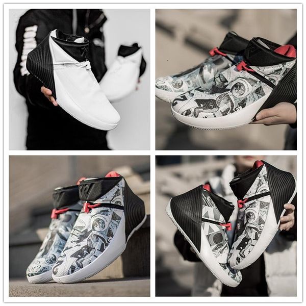 

2018 new arrival russell westbrook why not zero one 1 men's basketball shoes for black white graffiti 1s athletics sposneakers size 40