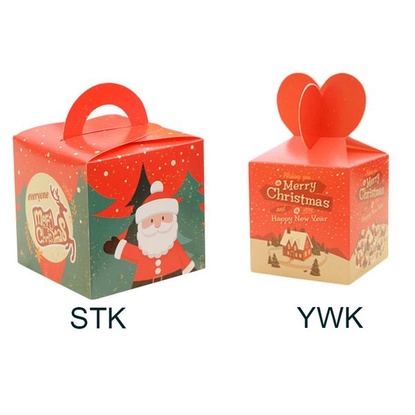 

2019 carrier box apple gift boxes paper christmas red & green 16*6*6 cm