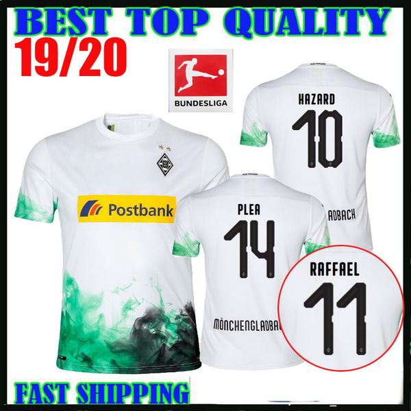 

2019 Borussia Monchengladbach home soccer jerseys 19 20 10 hazard 11 RAFFAEL 13 STINDL 14 PLEA football shirts maillot de foot thailand