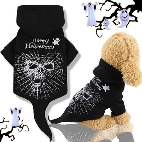 

собака одежда хэллоуина смешной украшение черного ужаса кошка одежде животное одежда осенью и зима нового двуногих пальто