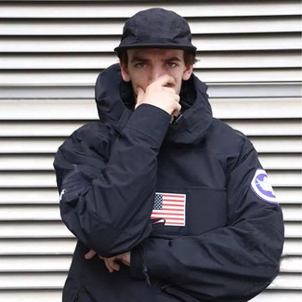 

2019 brand box logo пуловер куртка мужчины женщины пальто мода flag верхняя одежда верхнего качества четыре цвета s ~ xl, Black;brown