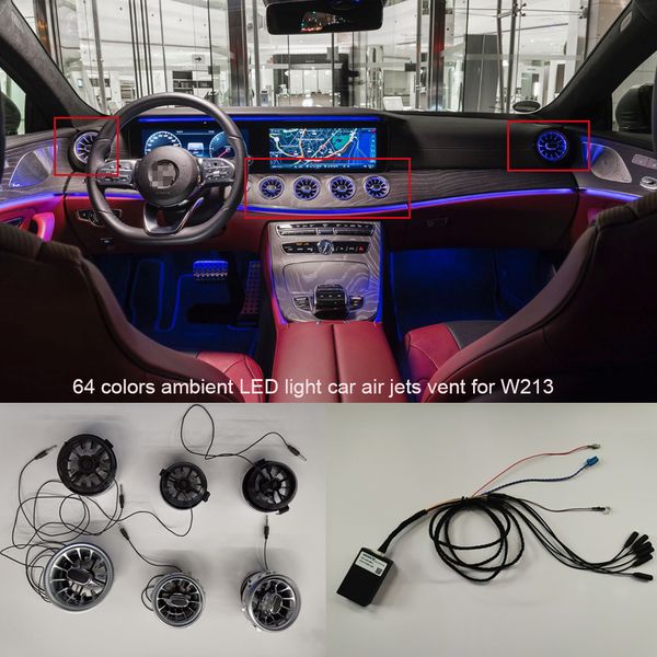 2019 Set Car Air Jets Vent With Ambient Led Lights For Benz E Class W213 Easy Installation Oem Rotary Button Control Multi Colors From