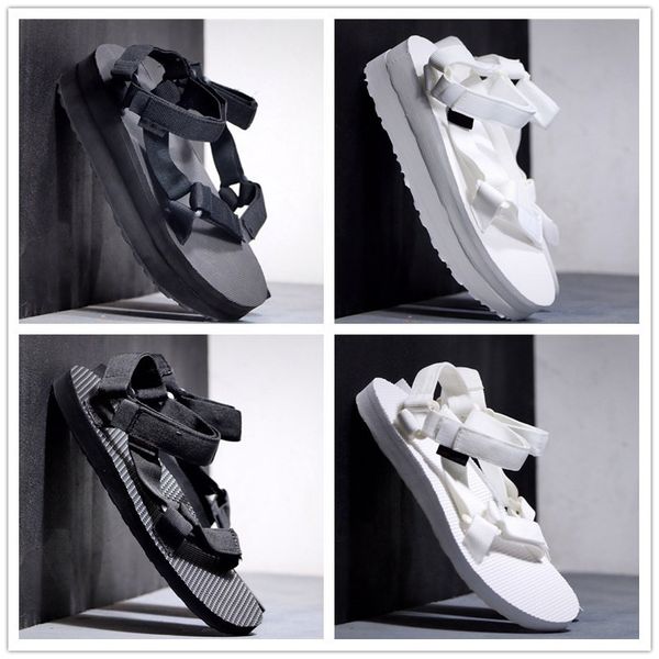 

sale fashion design simple light tevaa womens flatform sandals hook and loop fastener design summer beach sandals outdoor shoes size 35-44, Black
