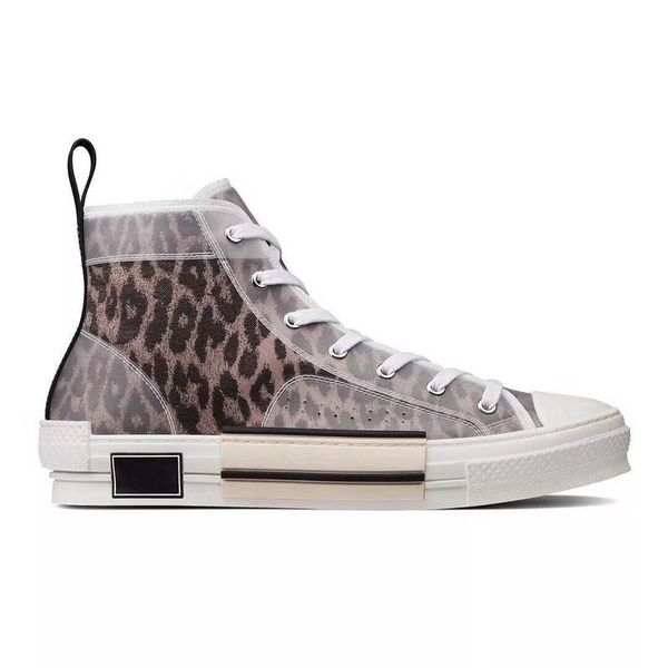 

new fashion b23 flowers obliques leisure mens designer leopard platform triple s sneakers men women vintage trainer casual shoes, Black