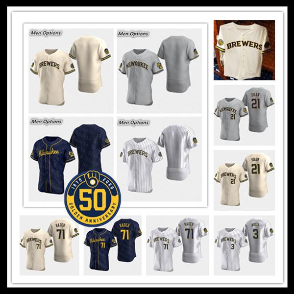 

Brewers Custom Milwaukee Jersey Eric Thames Keston Hiura Ryan Braun Corey Knebel Zach Davies Alex Claudio Ben Gamel Yount Oglivie Nelson Kid