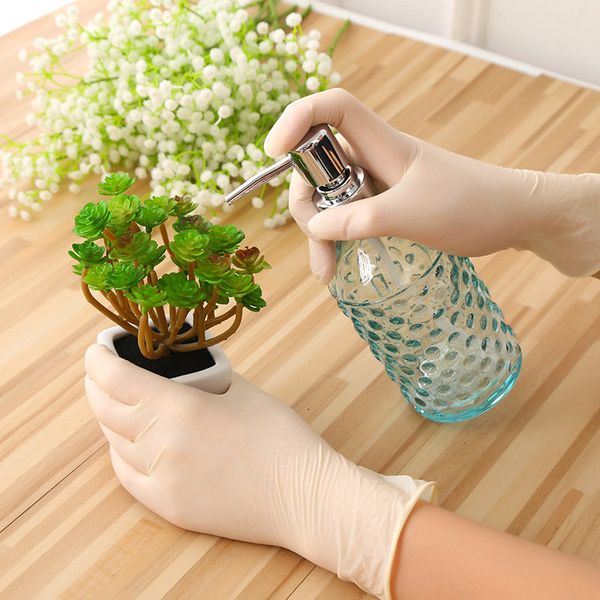

wholesale disposable 9 inch latex gloves home garden, beauty salons, mechanical labor, food processing left and right hand general latex glo