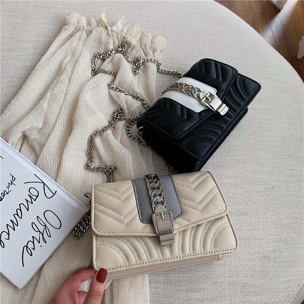 

новый европейский и американский стиль квадратная сумка одно плечо леди сумка в 2019 году