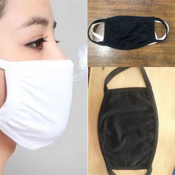 

face masks washable breathable mouth respirators mask double deck cotton black and white 2 5qm uu