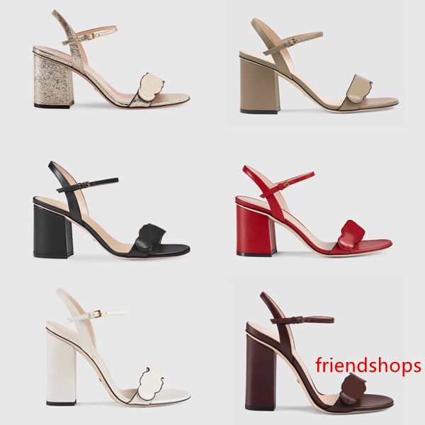 

new luxury high heels leather sandal suede mid-heel 7-11cm women designer sandals high heels summer sandals size 35-40 with
