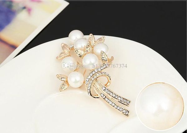 

2019 мода броши контрактные брошь моды xiaoxiangfeng костюм аксессуары корейской версии жемчужные броши аксессуары женская брошь ювелирные и, Gray