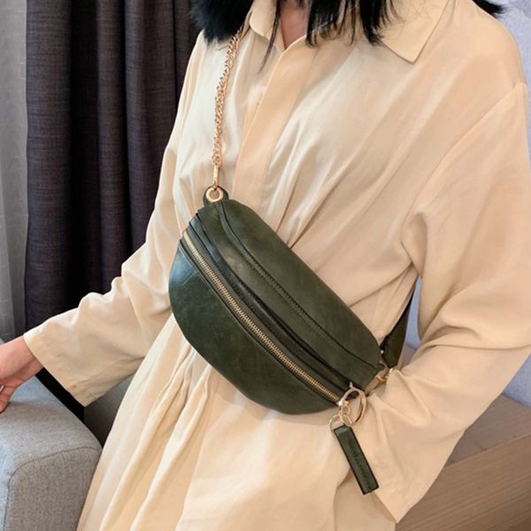 

2019 pu leather black waist bags women designer fanny pack fashion belt bag female mini waist pack messenger bolsa new coin bag