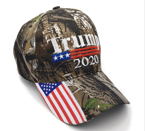 

camouflage donald trump hat usa flag baseball cap keep america great 2020 hat 3d embroidery star letter camo adjustable snapback ship, Blue;gray