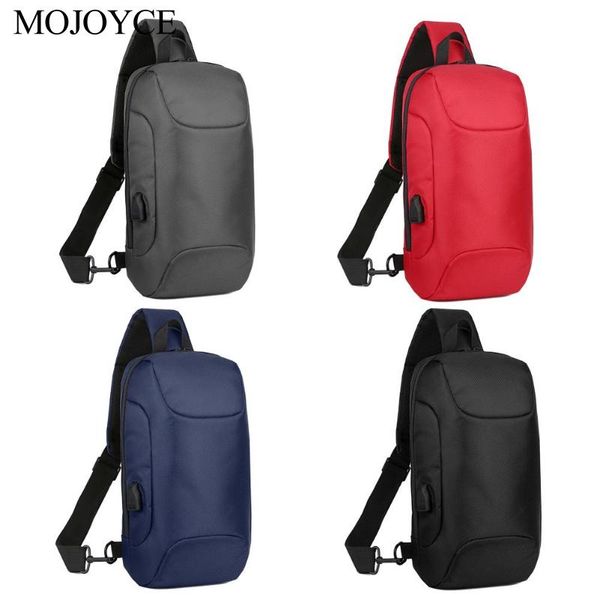 

new fashion multifunction crossbody bags men usb charging pack short trip messengers anti-theft waterproof shoulder chest pouch