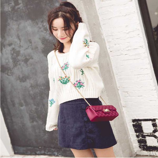 

european and american fashion rhombus jelly bag solid color bag simple pu chain shoulder shoulder women