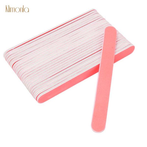 

50pcs nail art files sponge sanding buffers 100/180 double-sided nail file for uv gel polish manicure care tools