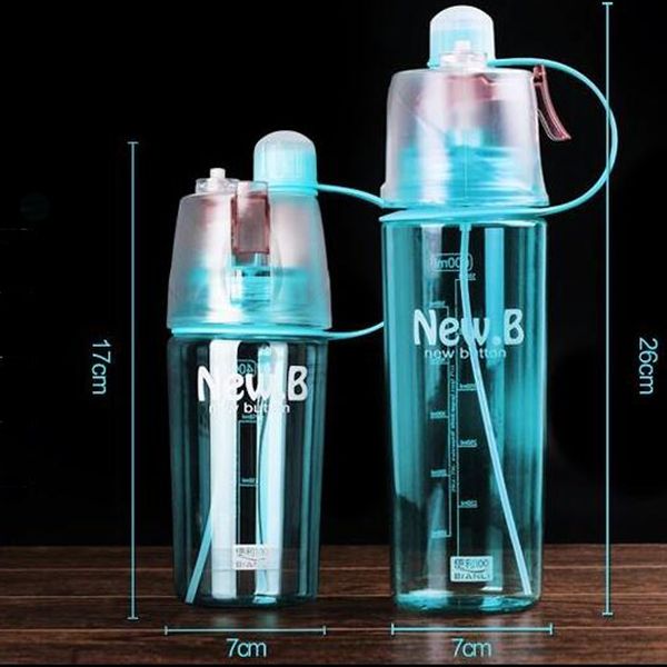 

creative spray sports water bottle professional sports bottle for outdoor sports gym rociar agua deportes ing