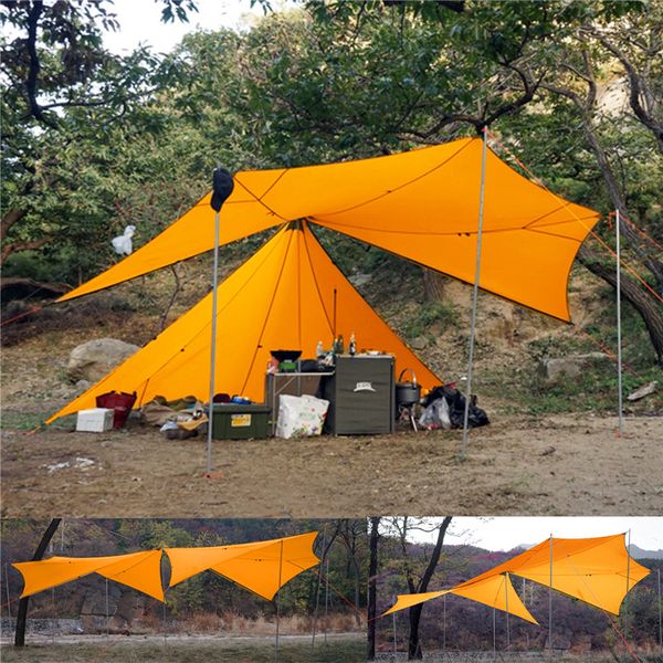 

10 persons outdoor camping teepee tent throwing waterproof camping tent/4 persons inner tent ultralight backpacking tents pu3000