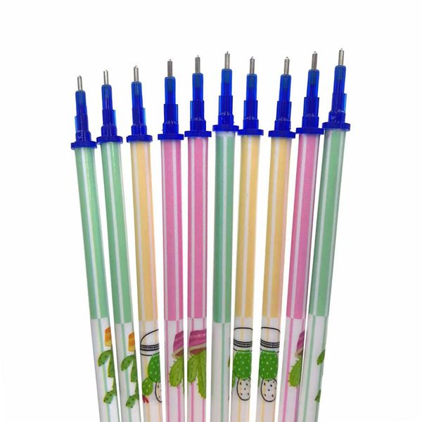 

20pcs/set cactus erasable pen refill rods for handles 0.38mm blue/black ink gel pen stationery office school writing tool