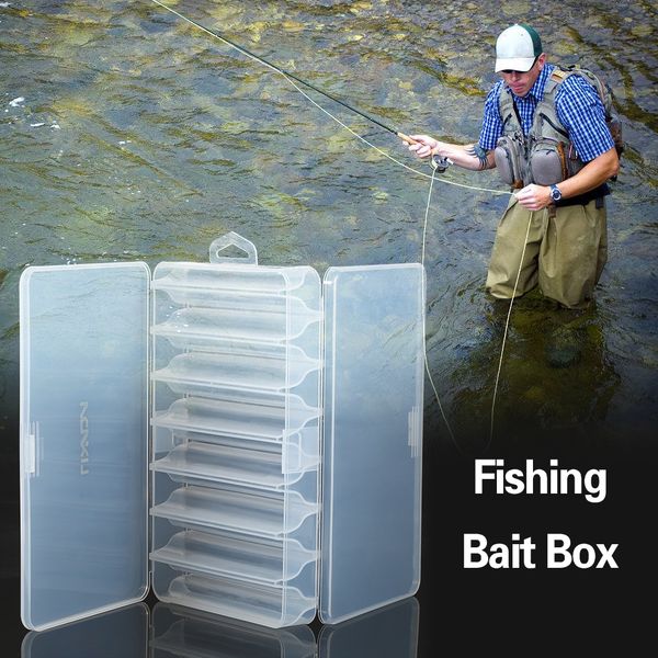 

fishing tackle box bait lure hooks box bait storage case 5 compartment fishing tool tackle organizer sorting for pesca