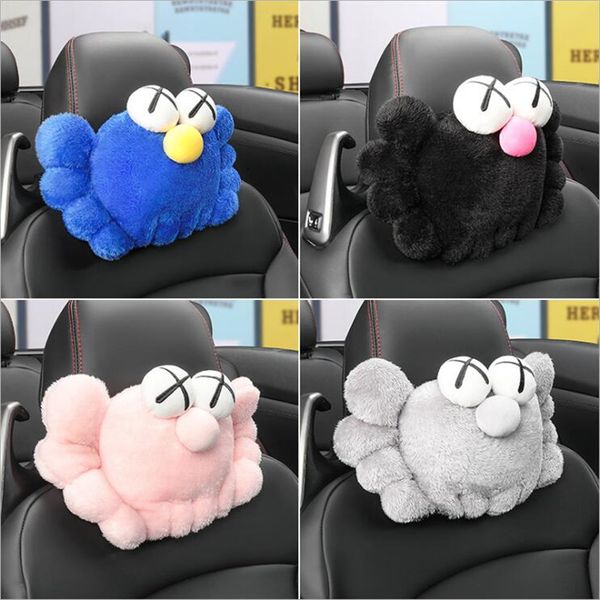 

запчасти для автомобилей ультрамодный улица сезам kaws автомобильный подголовник голова подушка сиденья удобные гладкую часть буфера массаж