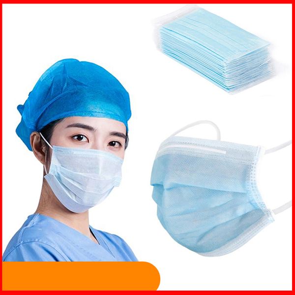 

трехслойная одноразовая маска антипылевой туман рот муфельные маски для лица антибактериальные маски для лица дышащая крышка рта maschere дл