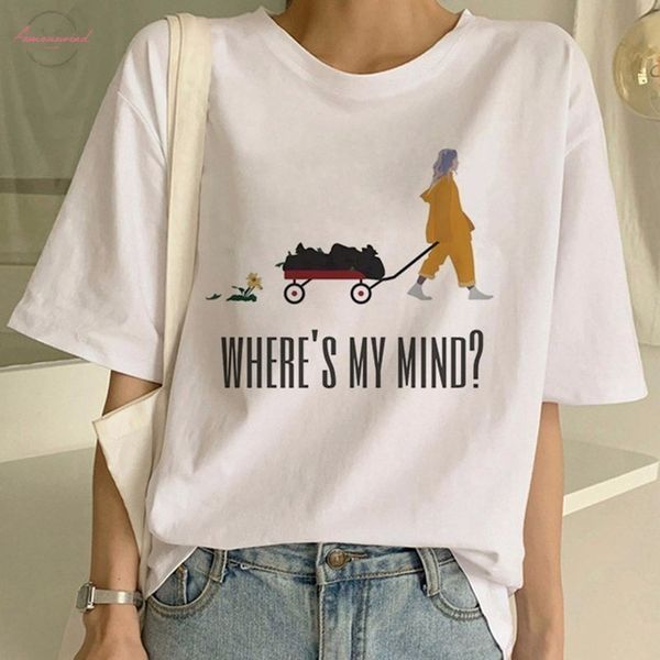 

streetwear hip hop billie eilish t shirt harajuku casual o neck short sleeves men women t shirt hipster cool graphic tee shirt, White