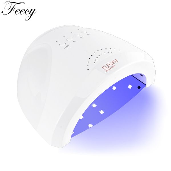

sunone uv led nail lamp nail dryer for all types gel 24w/48w ice lamp for manicure gel polish curing with sensor 3 timer