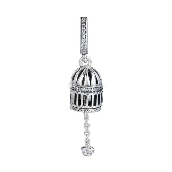 

925 серебра шарика приспосабливает для пандора браслеты шариков для ювелирных изделий free as a bird мотаться charm создания diy бесплатной, Black